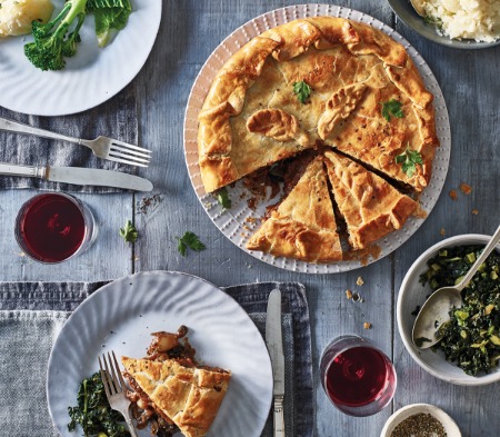Steak, Mushroom & Merlot Pie image