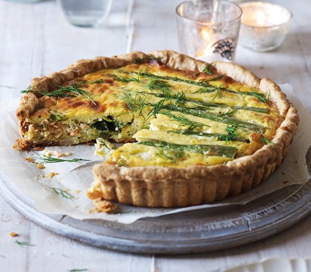 Salmon & Asparagus Quiche Salmon & Asparagus Quiche