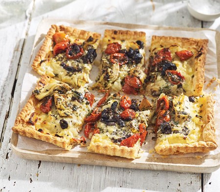 Artichoke, Olive & Tomato Tart Artichoke, Olive & Tomato Tart