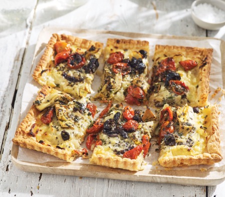 Artichoke, Olive & Tomato Tart Artichoke, Olive & Tomato Tart