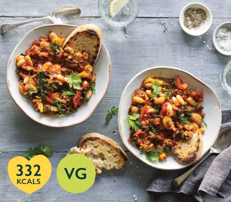 Spanish Bean Stew with Peppers & Kale image