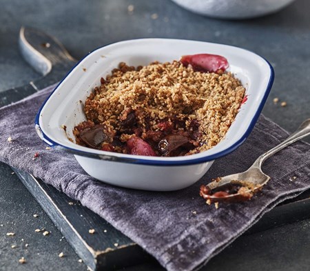 Spiced Plum & Pear Crumble image