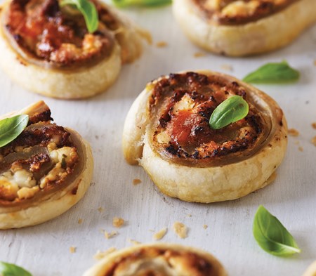 Goat's Cheese & Pesto Whirls image