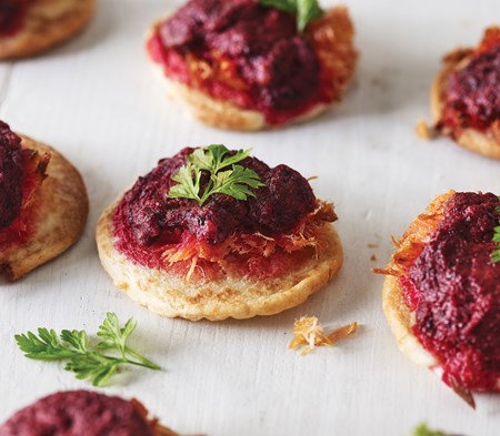 Salmon & Beetroot Blinis image