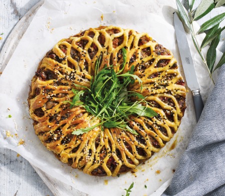Goat’s Cheese, Tomato & Pesto Lattice Goat’s Cheese, Tomato & Pesto Lattice
