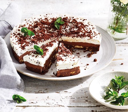 Mint & Chocolate Chip Ice Cream Cake image