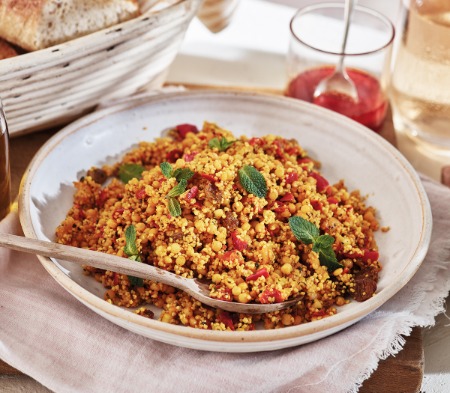 Moroccan Fruity Couscous with a Honey and Ginger Dressing image