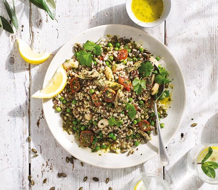 Roasted Tomato & Butter Bean Salad with a Lemon & Herb Dressing image