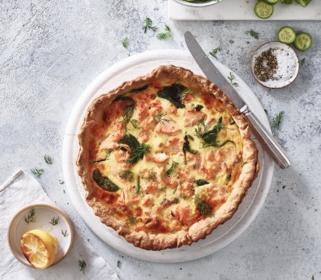 Kiln-Roasted Salmon Quiche image