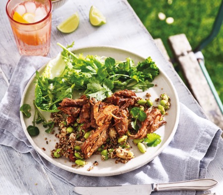 Slow-Roasted Pork with an Asian BBQ Sauce image