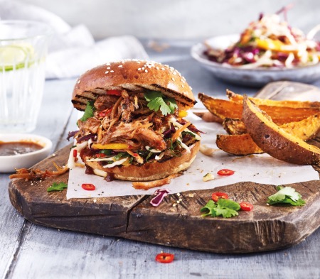 Slow-Roasted Pork with an Asian BBQ Sauce Slow-Roasted Pork with an Asian BBQ Sauce