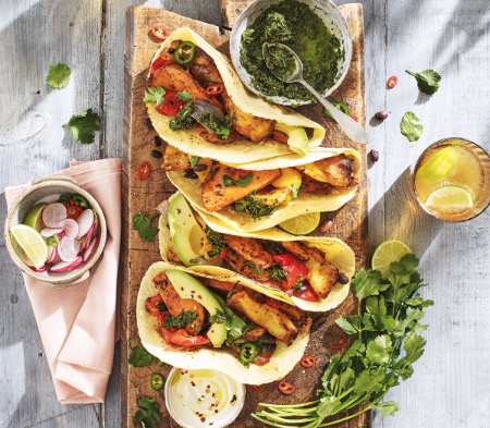 Mexican-Spiced Halloumi with a Coriander Salsa image