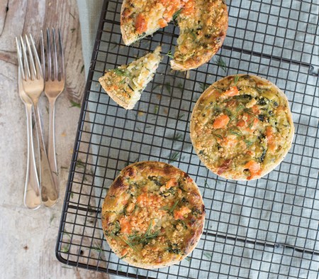 Smoked Salmon and Pesto Tartlets image