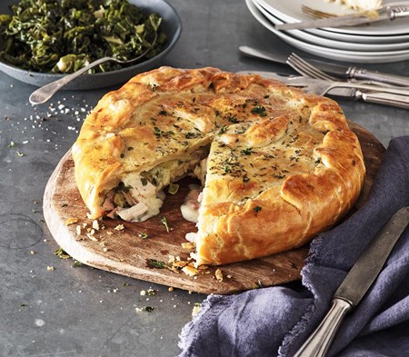Chicken, Ham and Leek Pie Chicken, Ham and Leek Pie