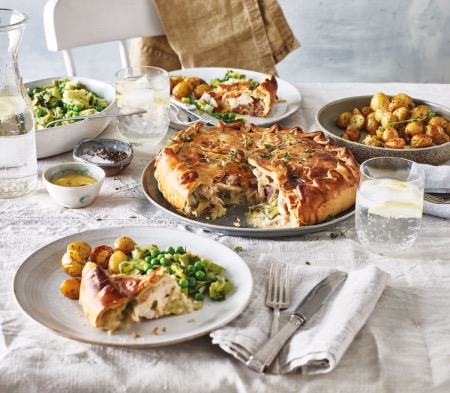 Chicken, Ham and Leek Pie Chicken, Ham and Leek Pie