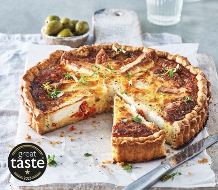 Roasted Pepper and Goat's Cheese Quiche image