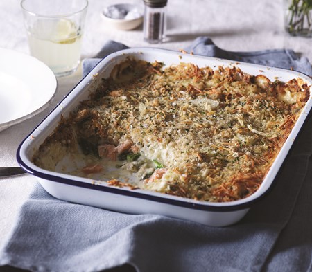 Salmon and Asparagus Gratin Salmon and Asparagus Gratin